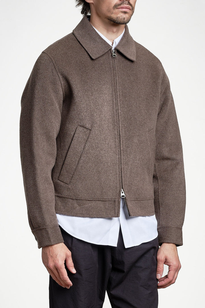 Handstitched Jacket Shadow Brown – GANT, sidan