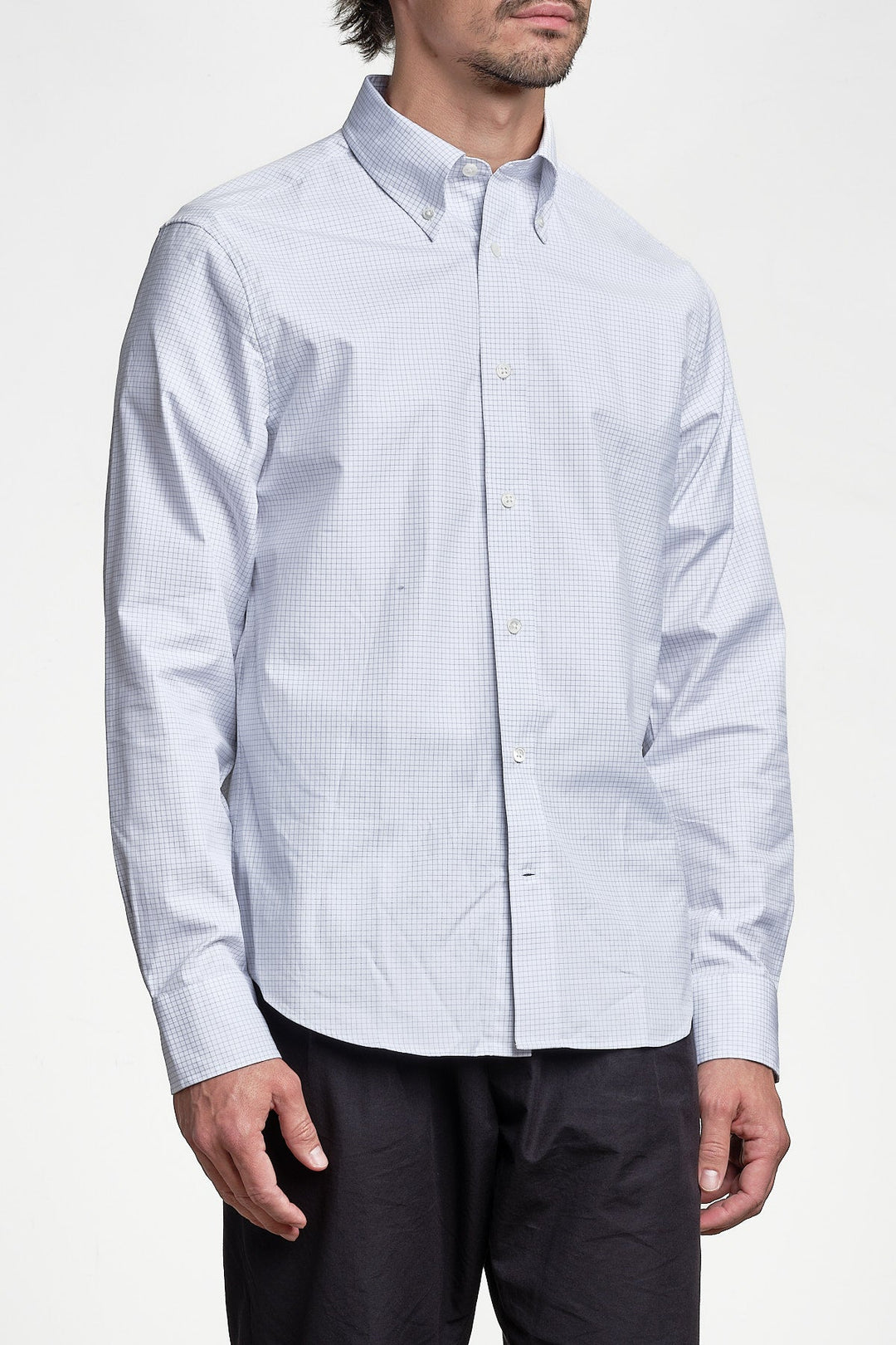 Reg Twill Check Dress Shirt White – GANT, sidan