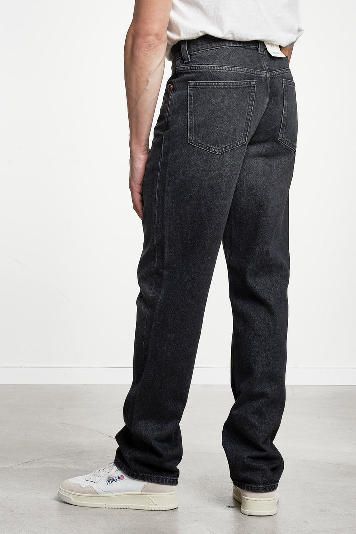 Straight Denim Jeans Black Broken – GANT, bakifrån