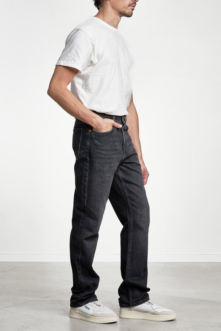 Straight Denim Jeans Black Broken – GANT, detalj