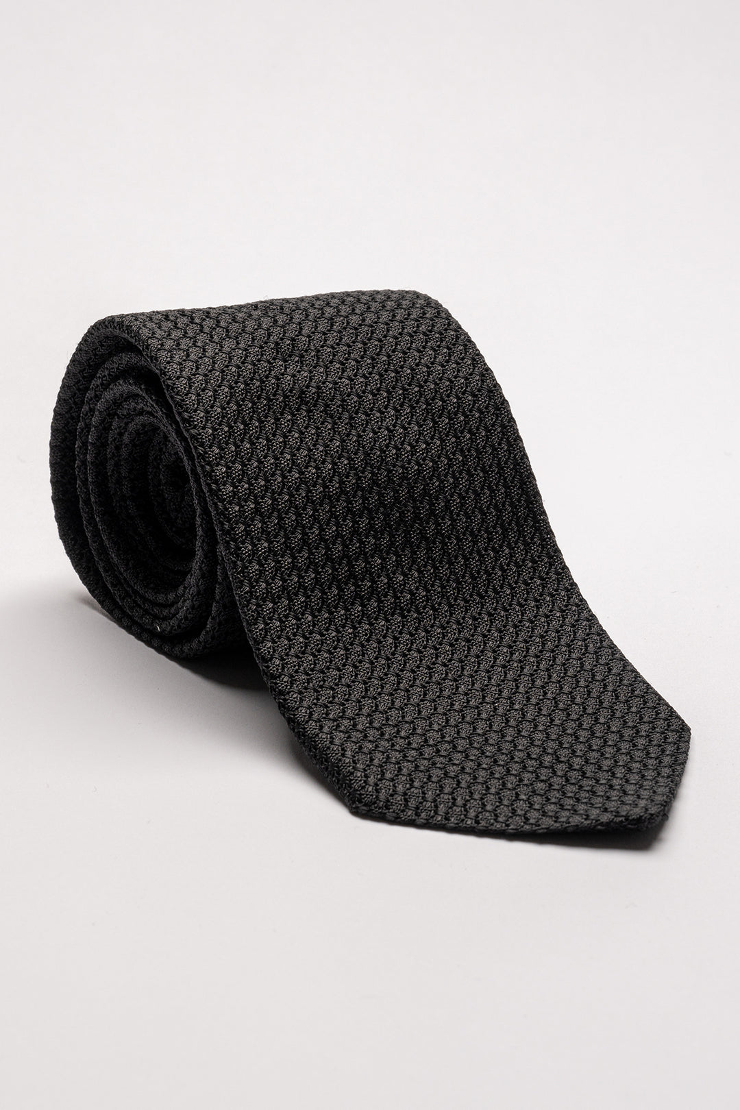 GRENADINE SILK TIE 999 BLACK