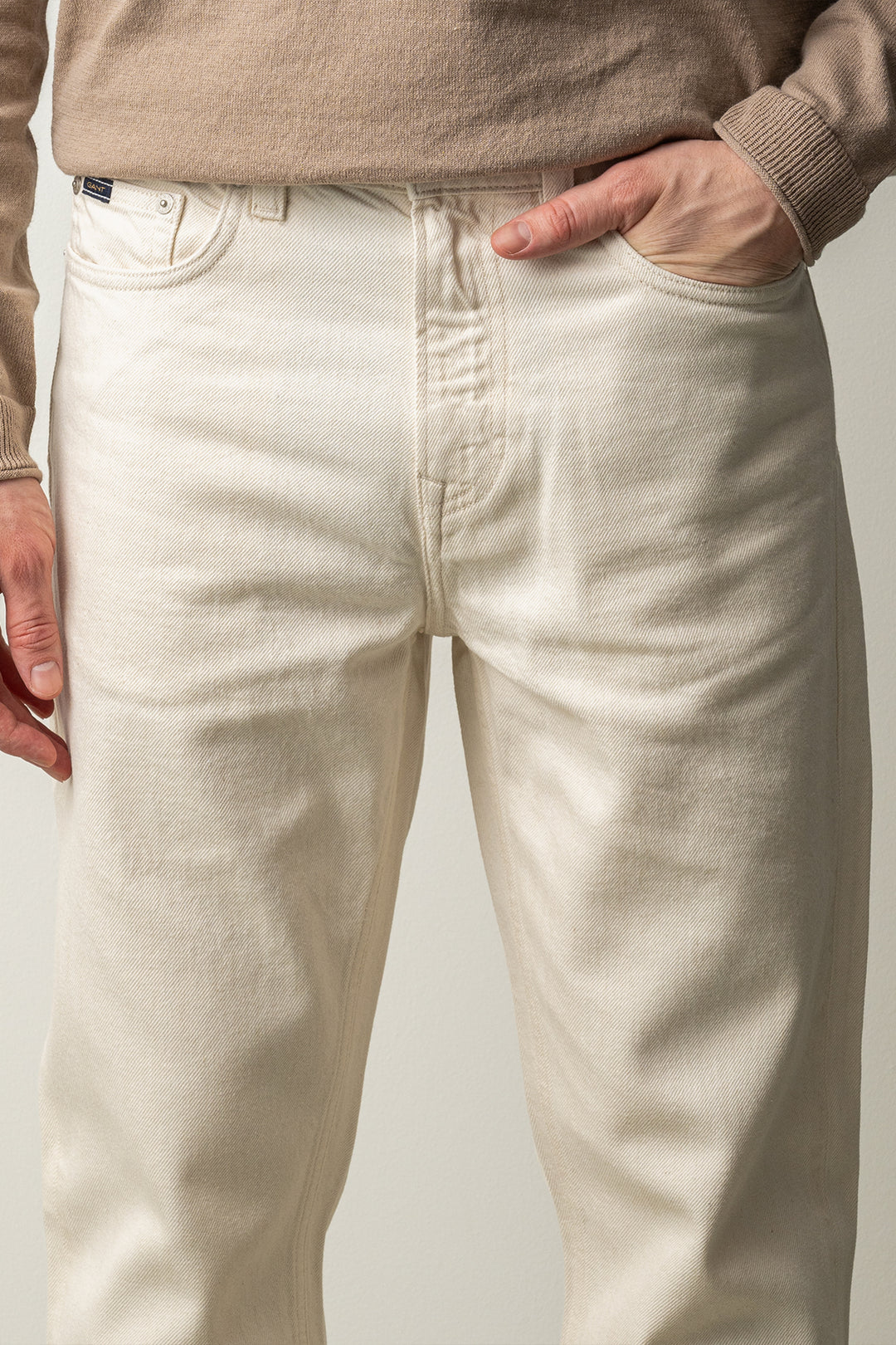 Gant Ecru Straight Fit Jeans ECRU