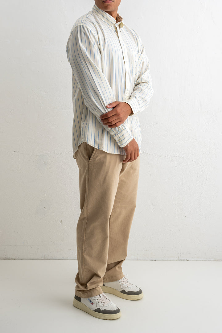 Rel Luxury Oxford Stripe Shirt CREAM