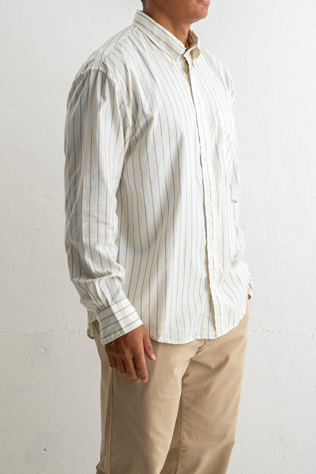 Rel Luxury Oxford Stripe Shirt CREAM
