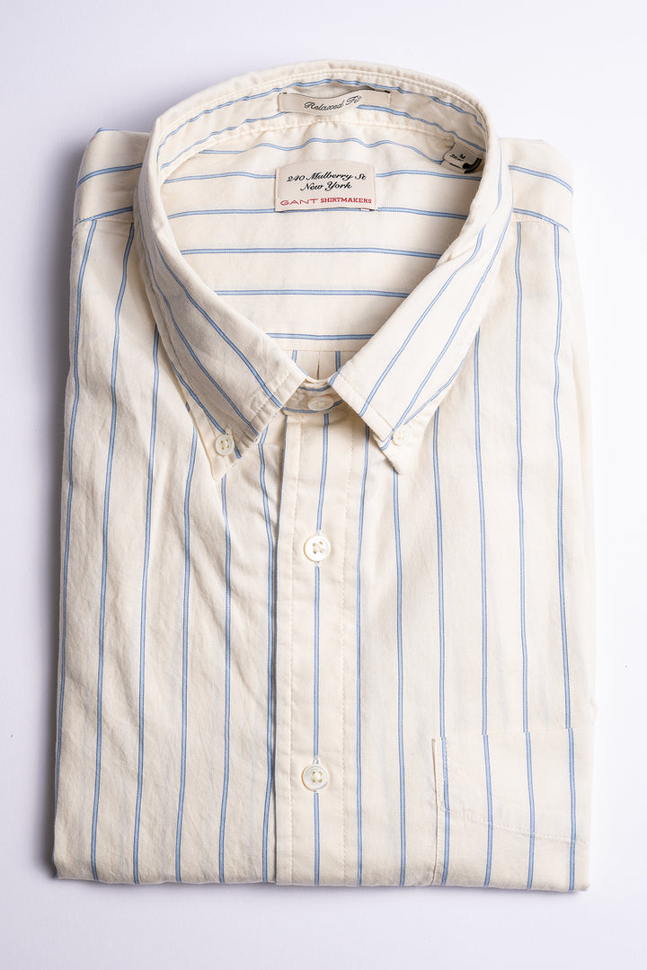 Rel Luxury Oxford Stripe Shirt CREAM