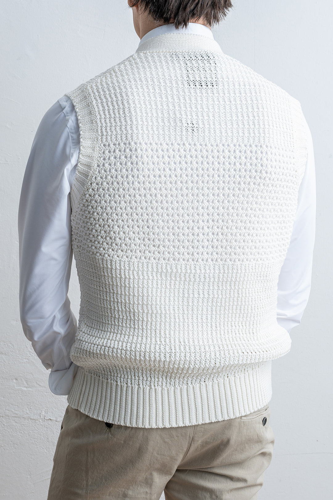 Gerald Cotton Waistcoat Offwhite