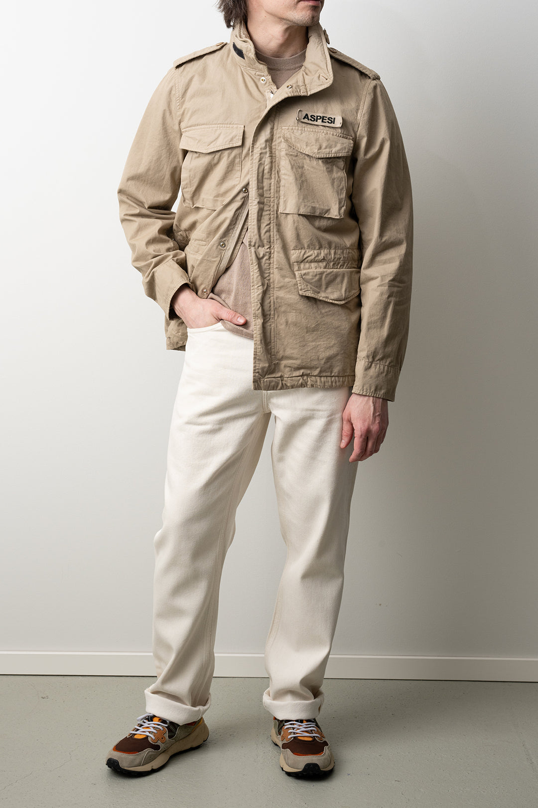 Giub Minifield Cotton Jacket Beige