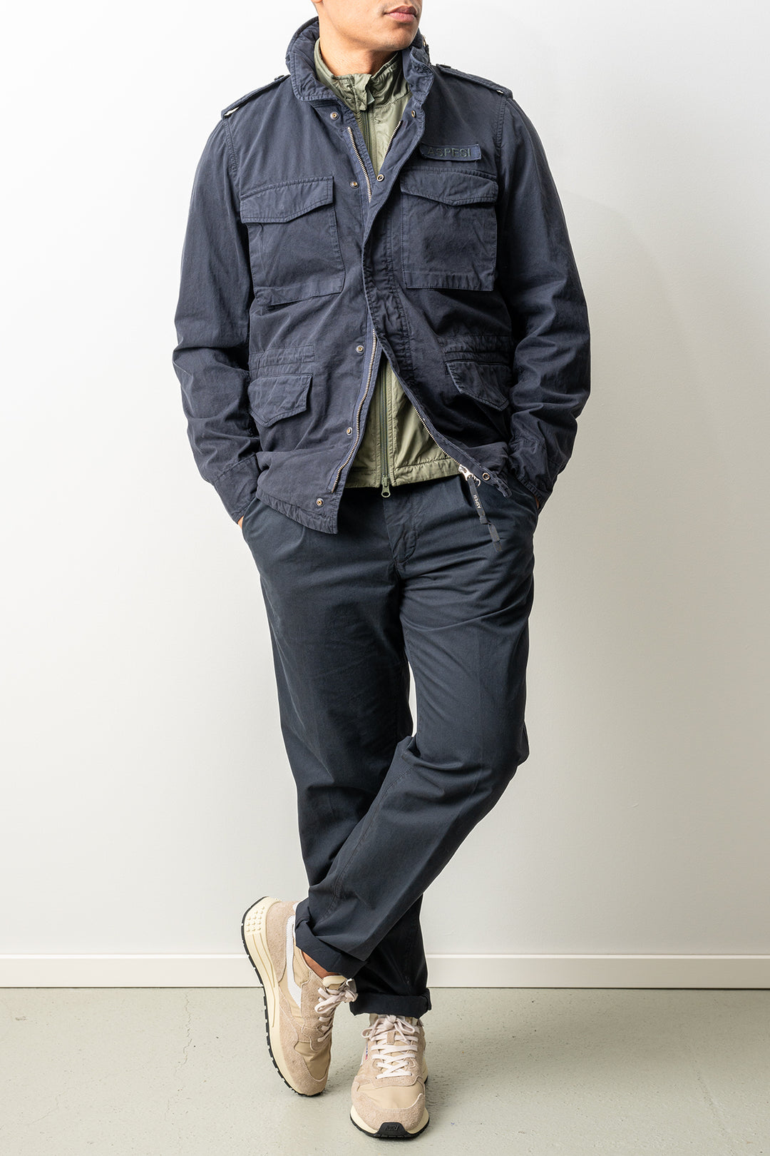 Giub Minifield Cotton Jacket Navy