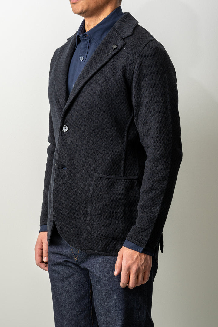 Heavy Knitwear Blazer Black