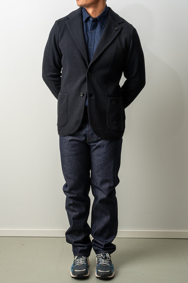 Heavy Knitwear Blazer Black