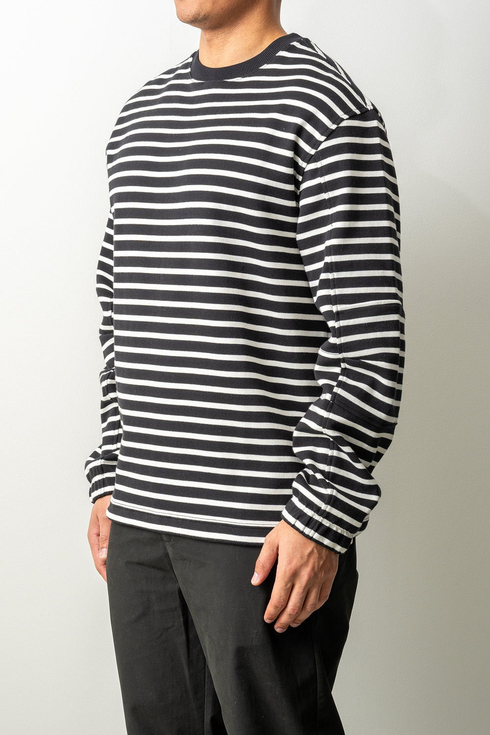 Hornsea Striped Long Sleeve T-Shirt Black Stripes