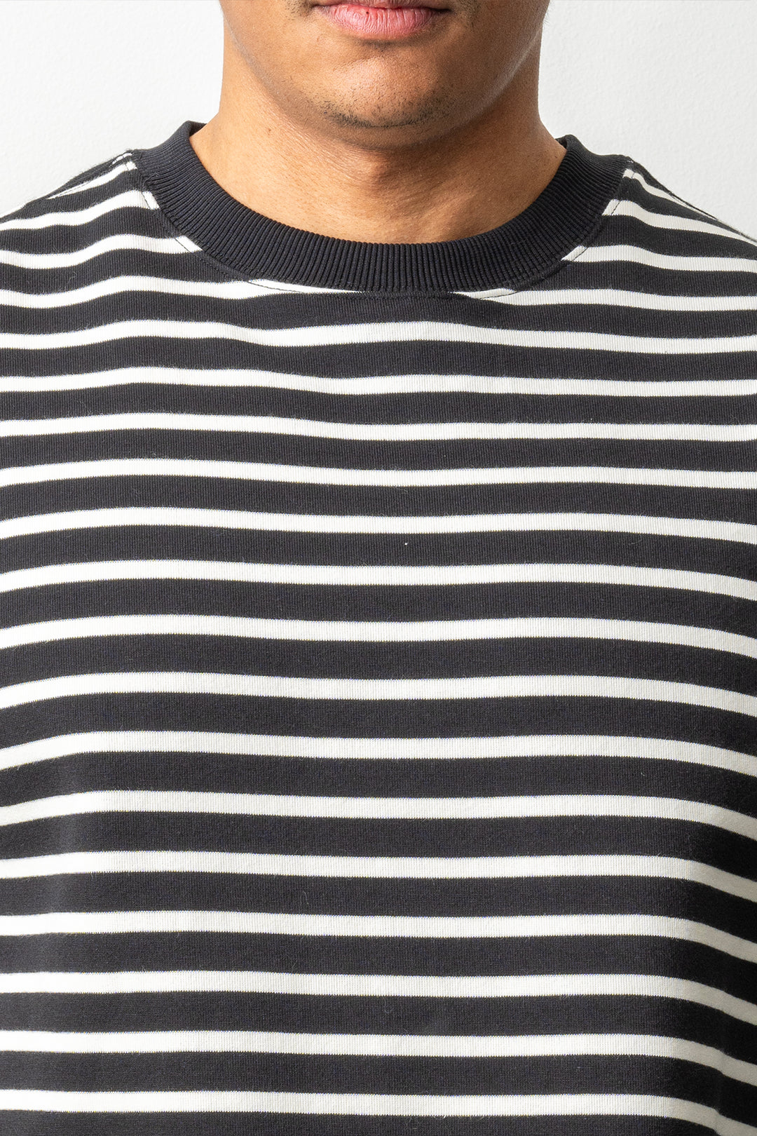 Hornsea Striped Long Sleeve T-Shirt Black Stripes