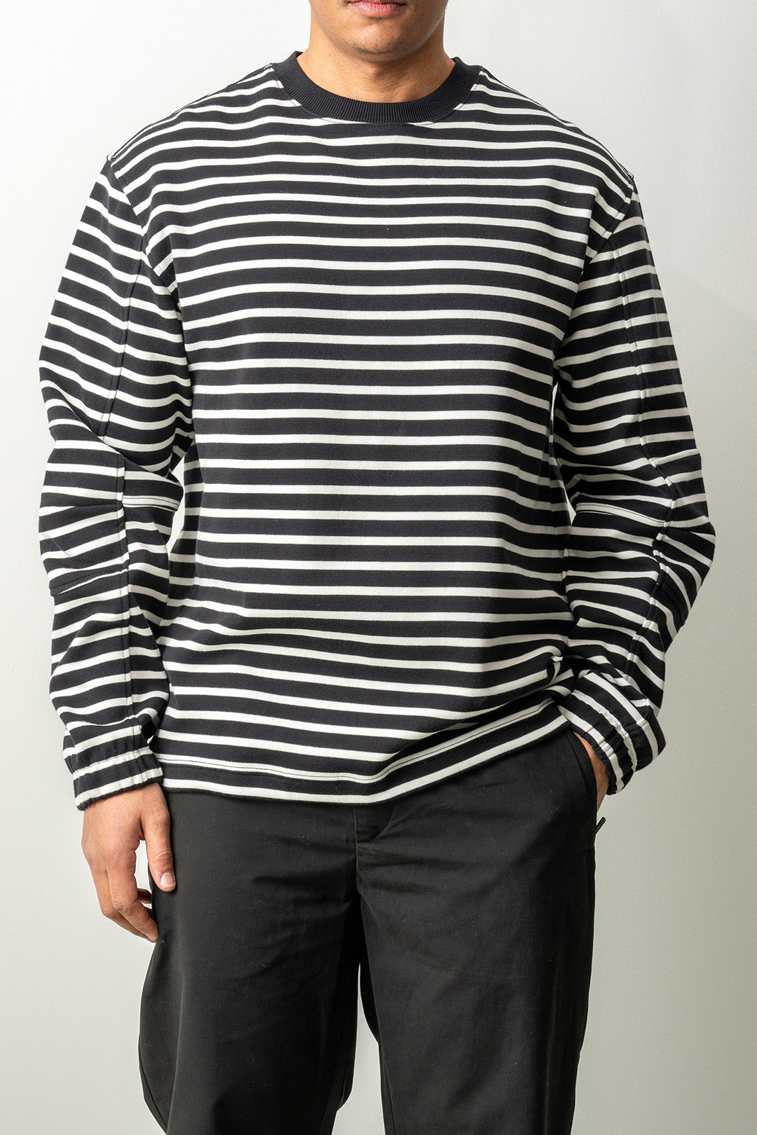 Hornsea Striped Long Sleeve T-Shirt Black Stripes