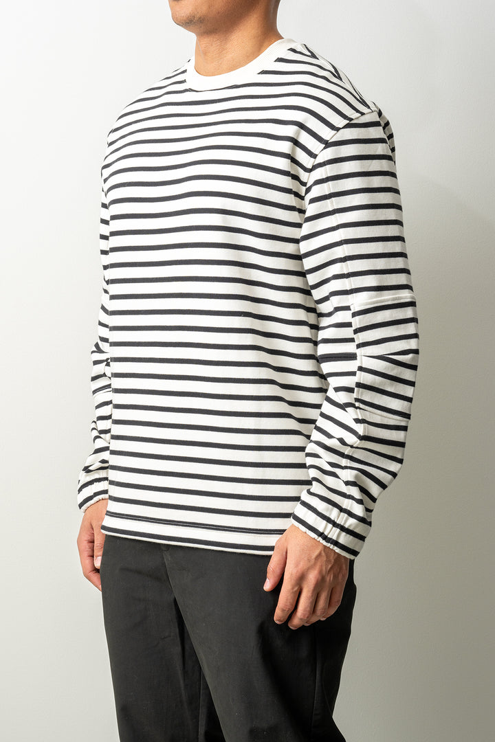Hornsea Striped Long Sleeve T-Shirt Off White Stripes