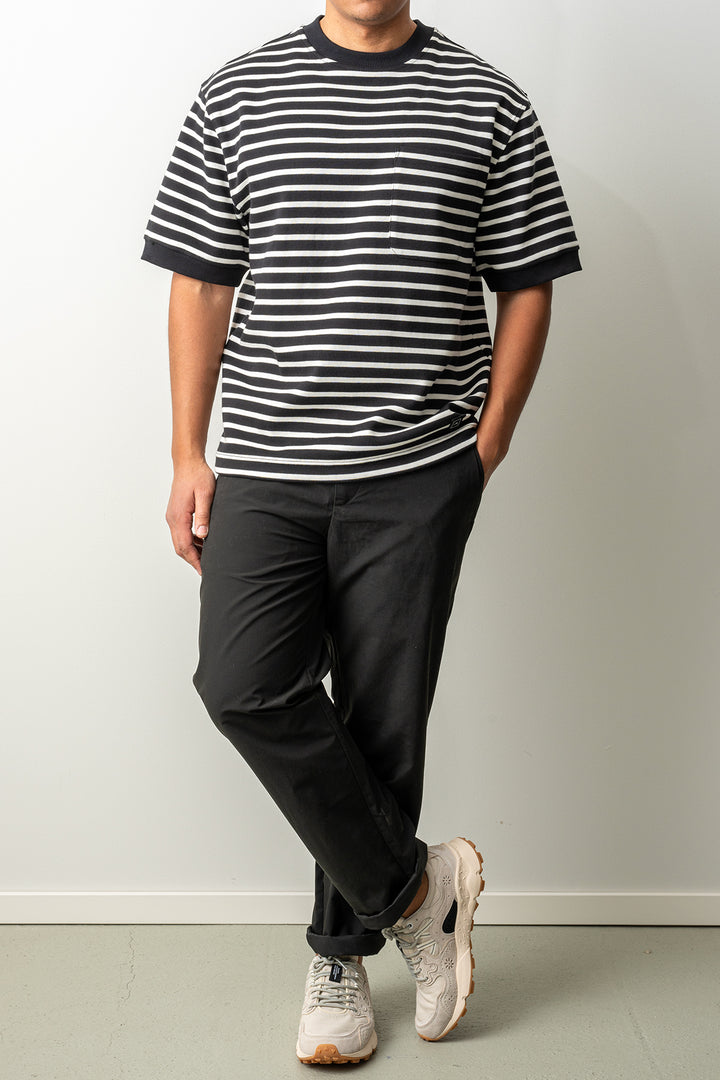 Hornsea Striped T-Shirt Black Stripes