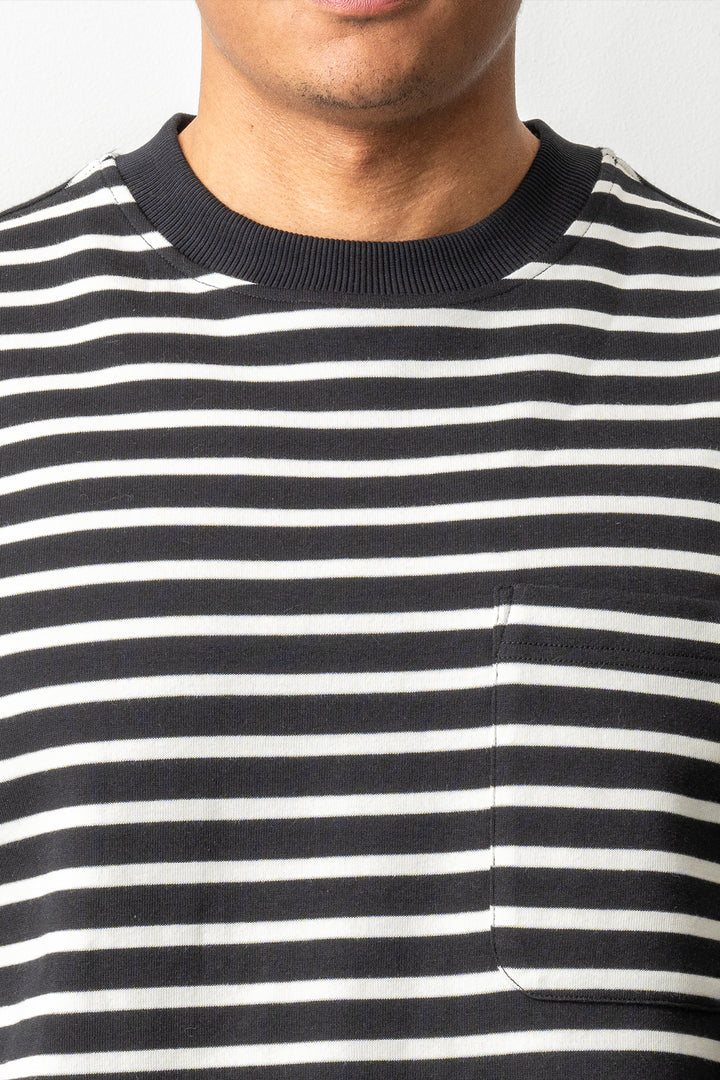 Hornsea Striped T-Shirt Black Stripes
