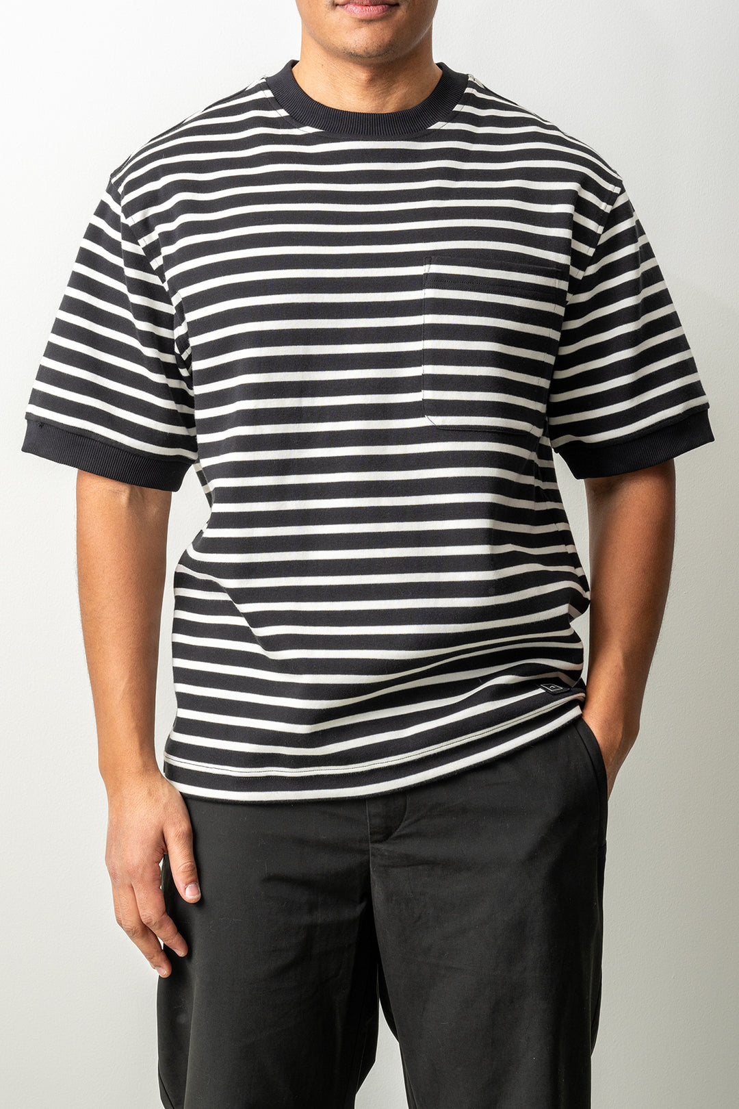 Hornsea Striped T-Shirt Black Stripes