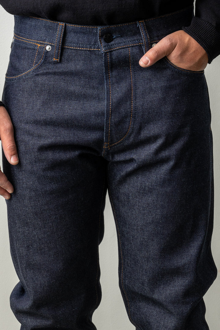 Indigo Denim-Raw Jeans J100005 Blue Raw