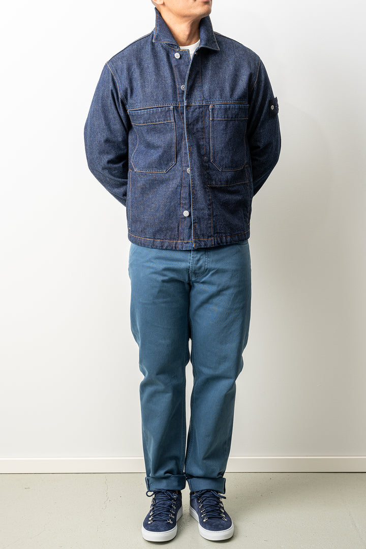 Indigo Denim-Rinsed Jacket 4100006 Blue Rinse