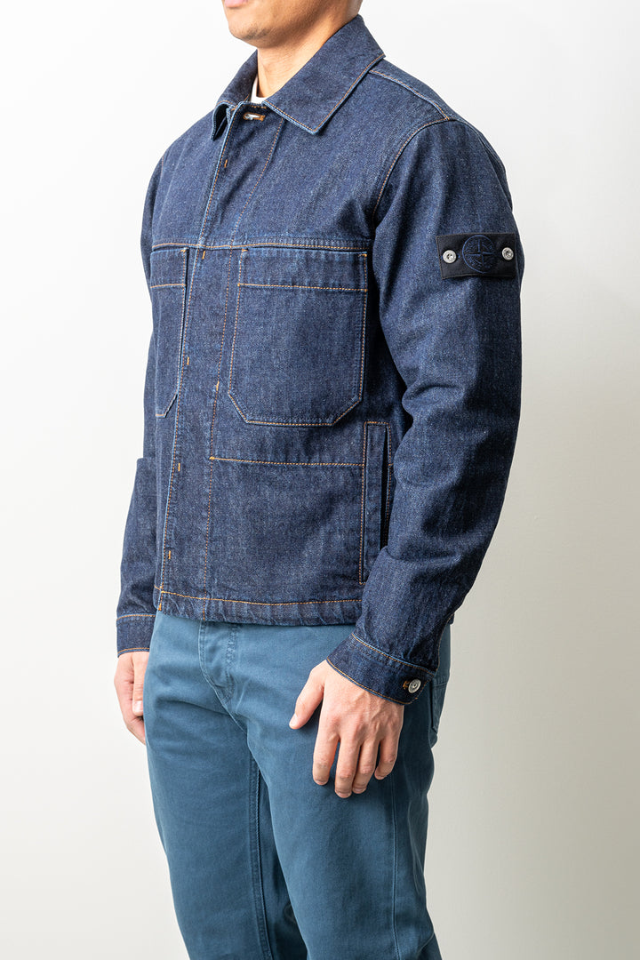 Indigo Denim-Rinsed Jacket 4100006 Blue Rinse