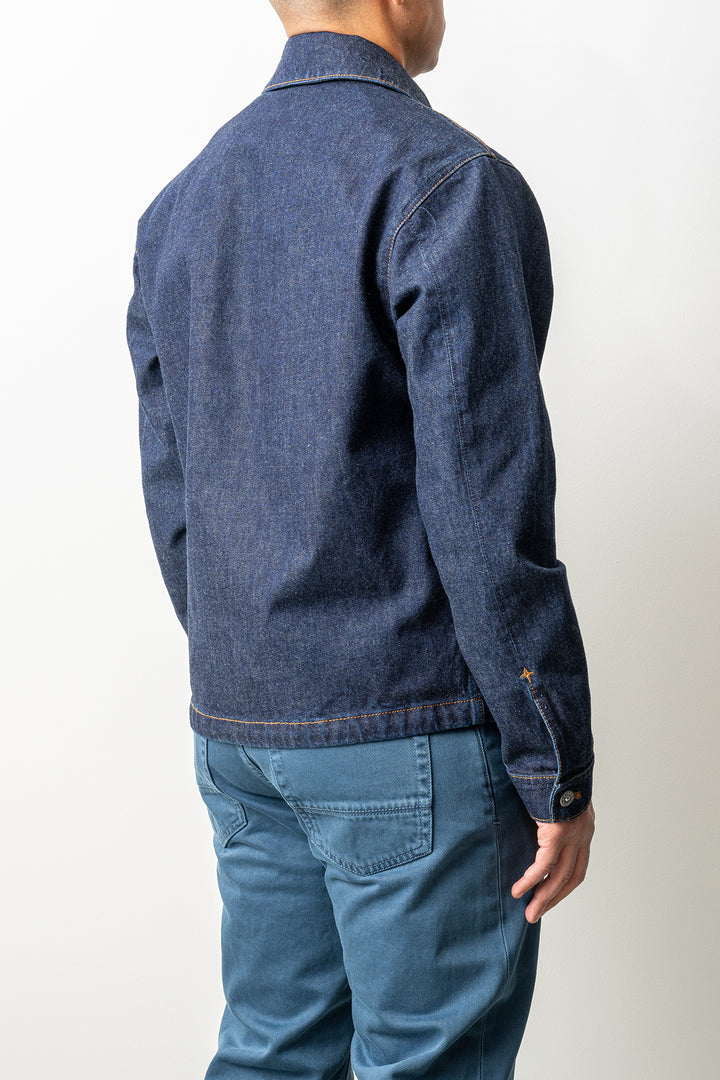 Indigo Denim-Rinsed Jacket 4100006 Blue Rinse