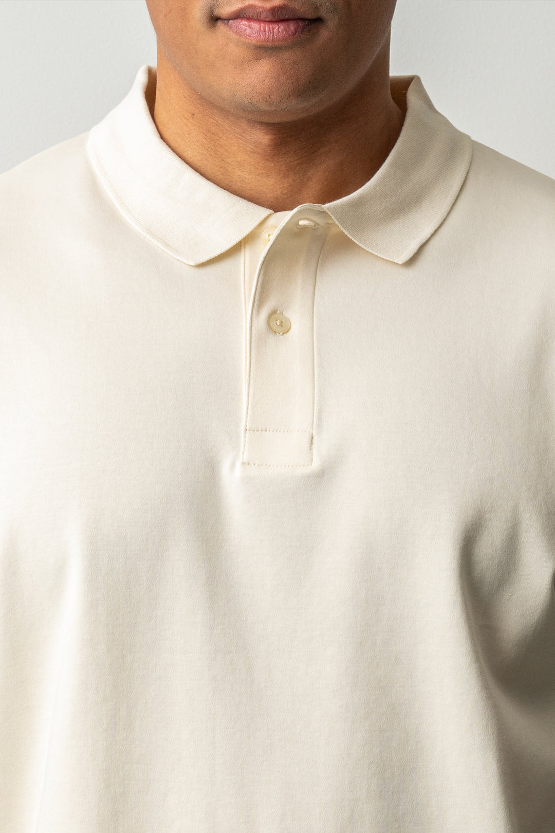 Interlock SS Polo Creamd White