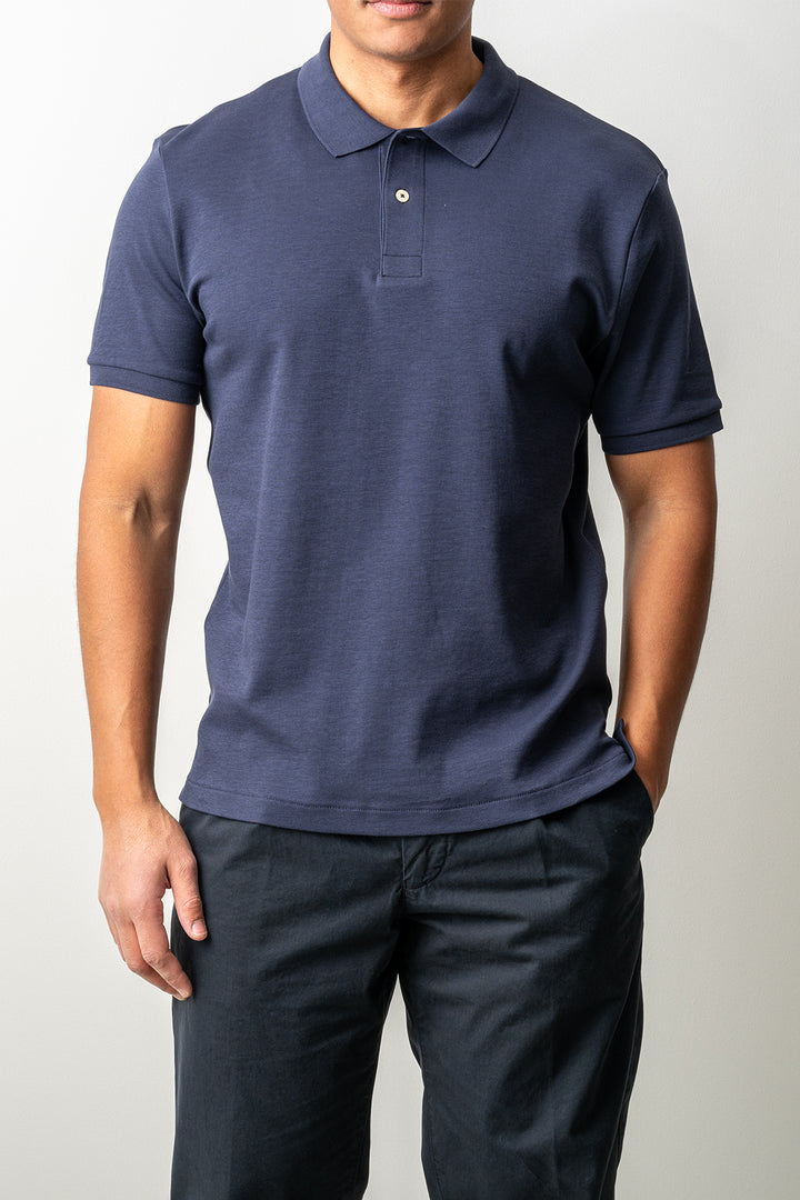 Interlock SS Polo Evening Blue
