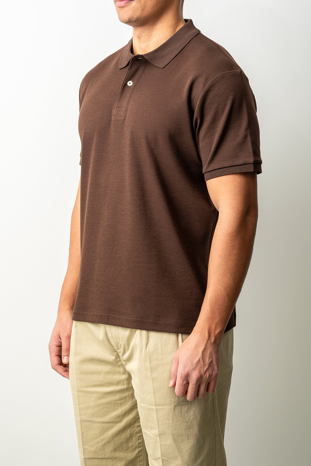 Interlock SS Polo Mahogany Brown