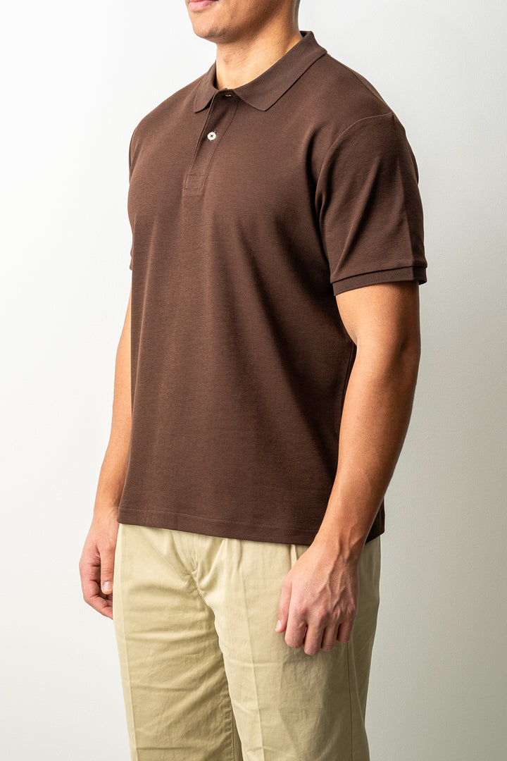 Interlock SS Polo Mahogany Brown