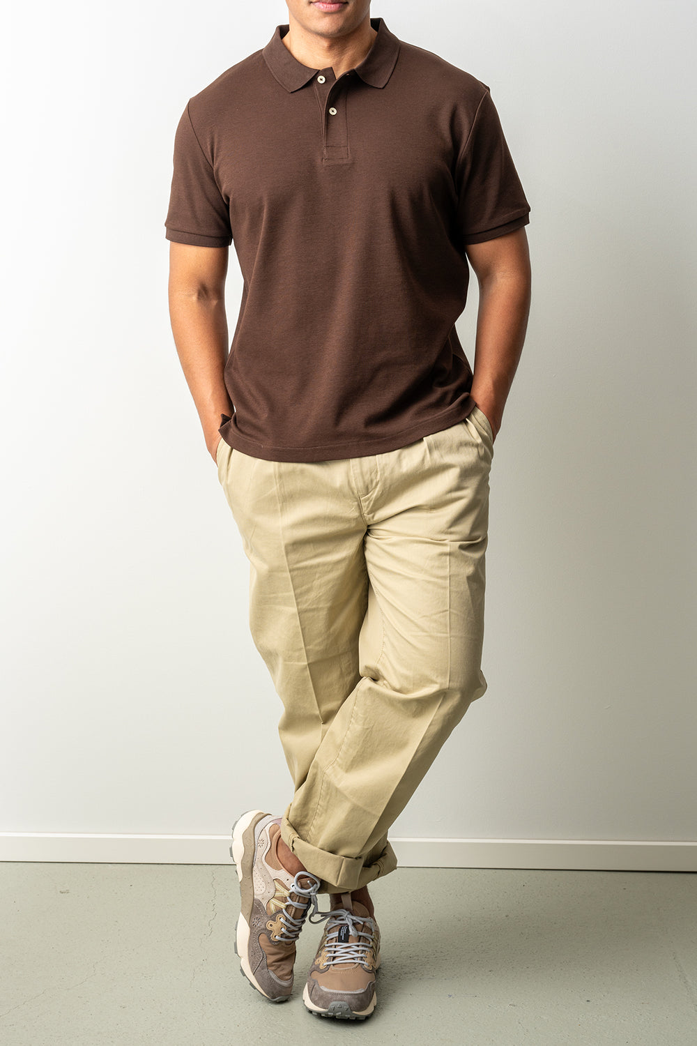 Interlock SS Polo Mahogany Brown