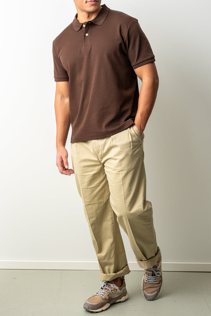Interlock SS Polo Mahogany Brown