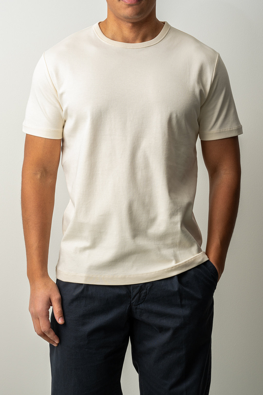 Interlock SS Shirt Creamed White