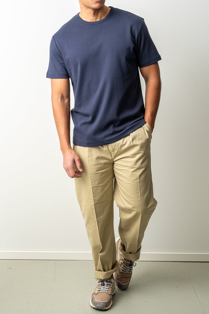 Interlock SS Shirt Evening Blue