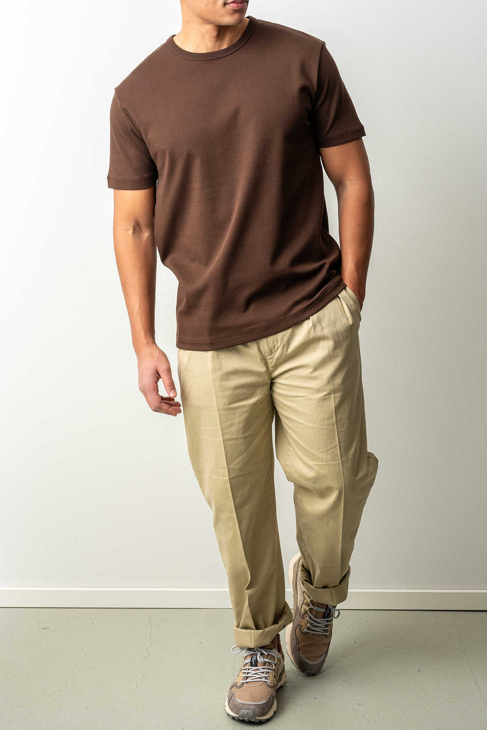 Interlock SS Shirt Mahogany Brown