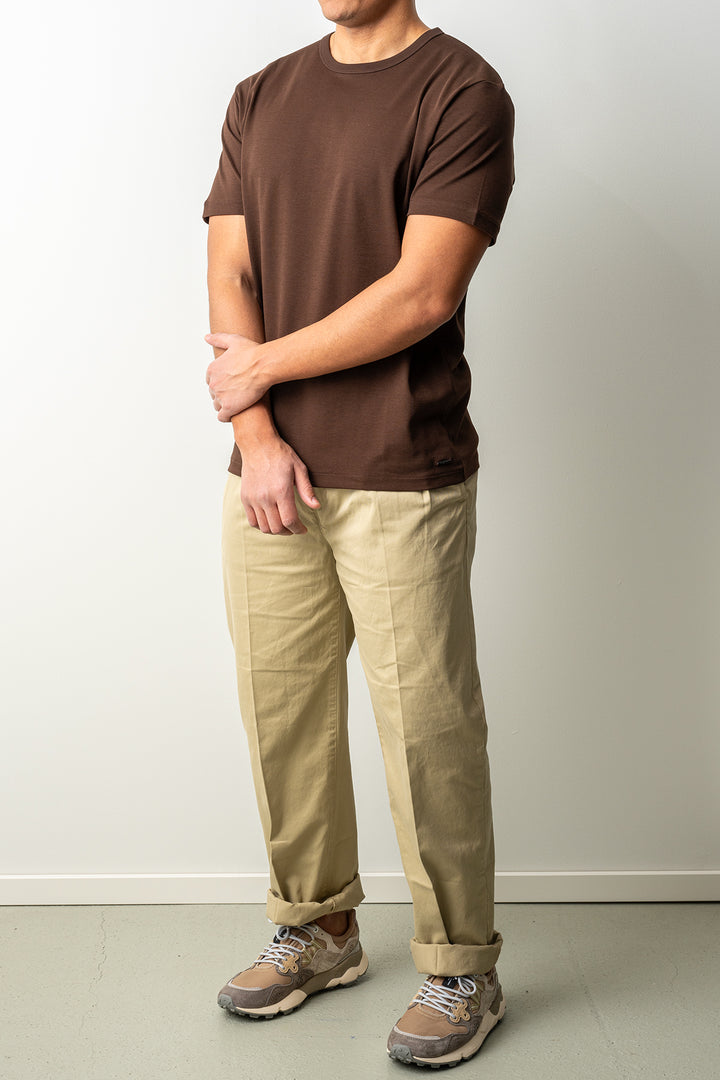 Interlock SS Shirt Mahogany Brown