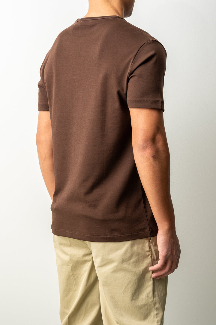 Interlock SS Shirt Mahogany Brown