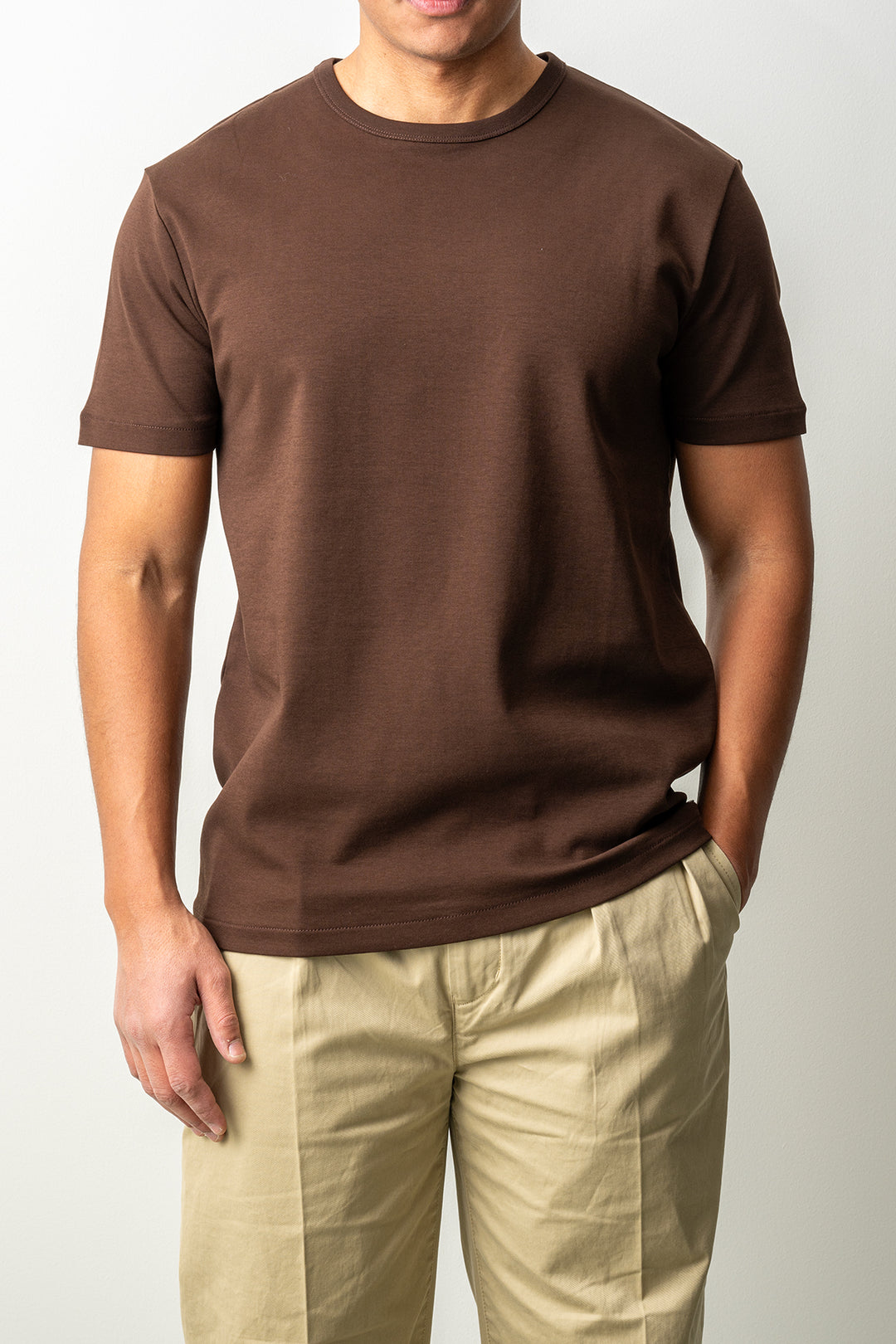 Interlock SS Shirt Mahogany Brown