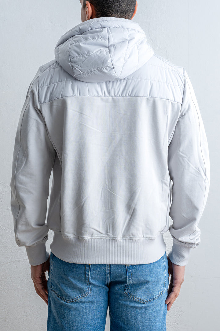 Ivor Nylon Fleece Jacket Ghiaccio