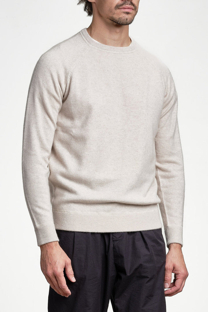Luxury Cashmere Polo Neck Sweater Bone White – JUPITER, sidan