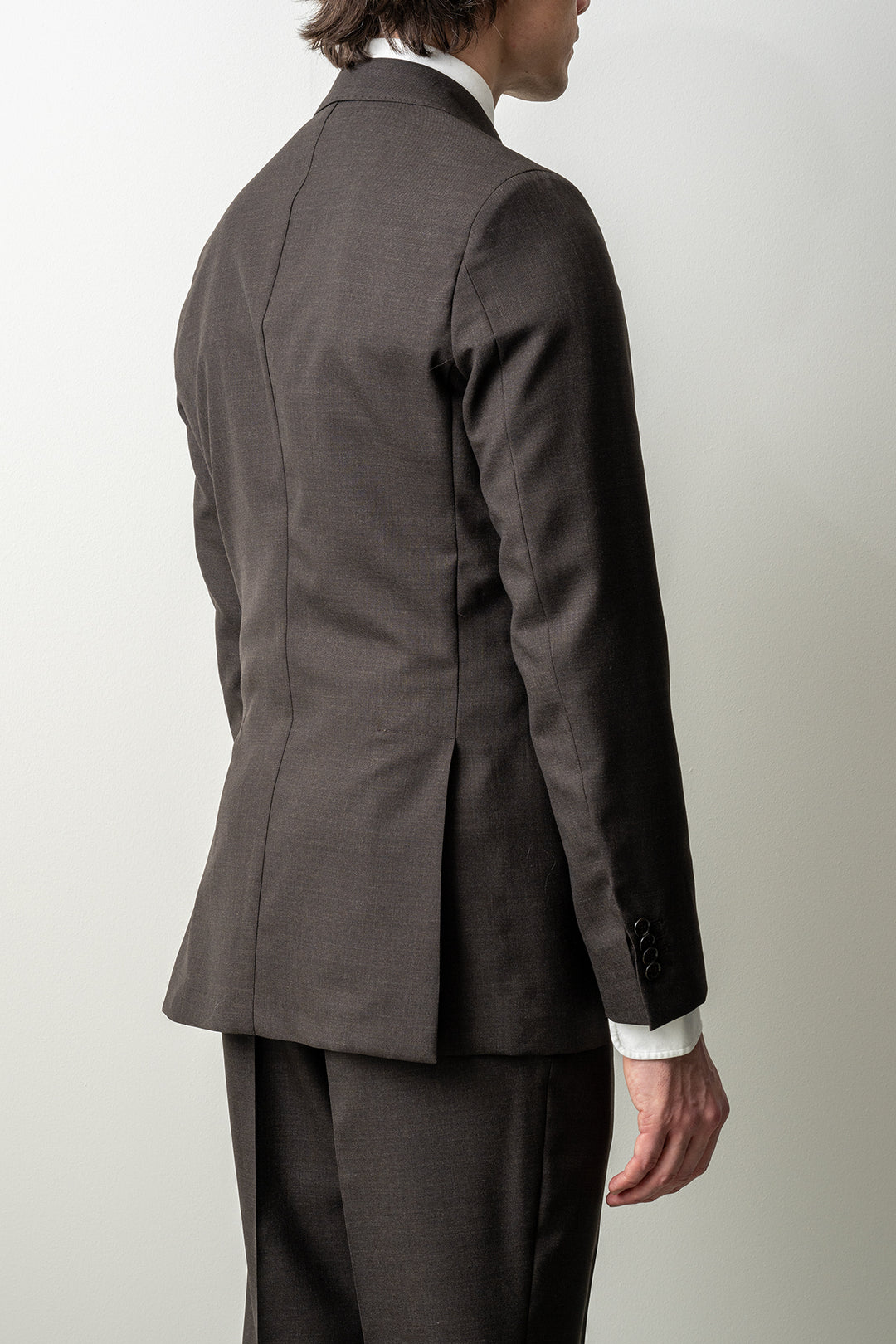 Jaylon Wool Suit Dark Brown