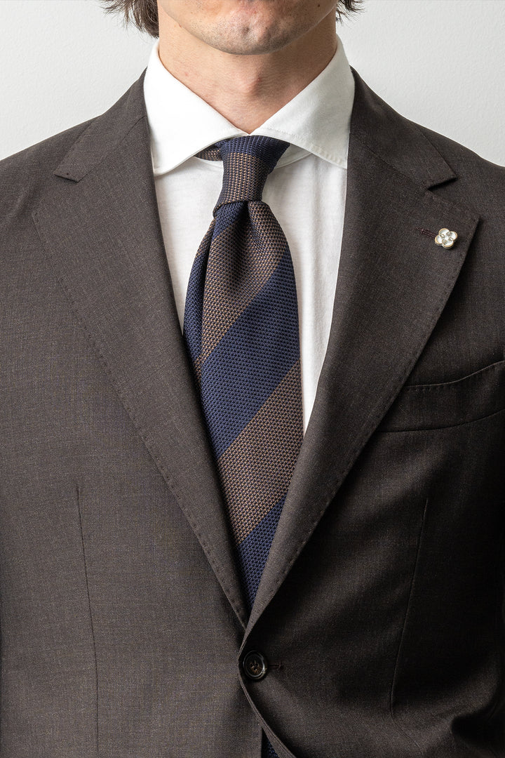 Jaylon Wool Suit Dark Brown