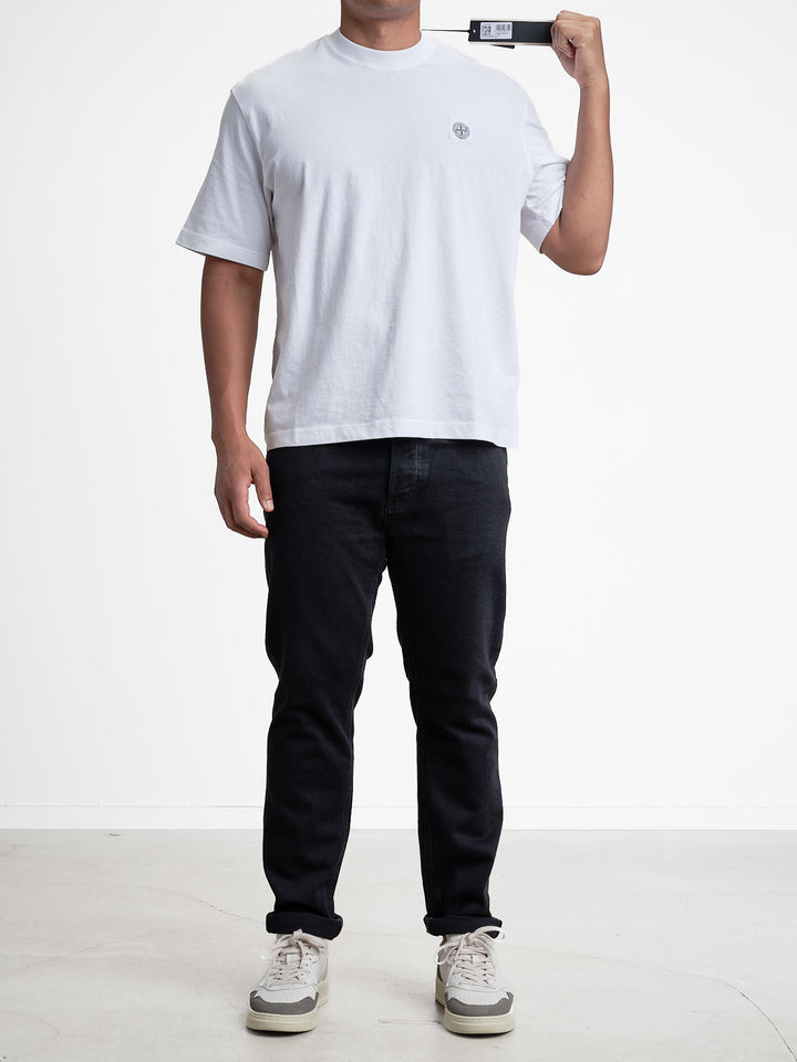 Garment Dyed Jersey T-Shirt White