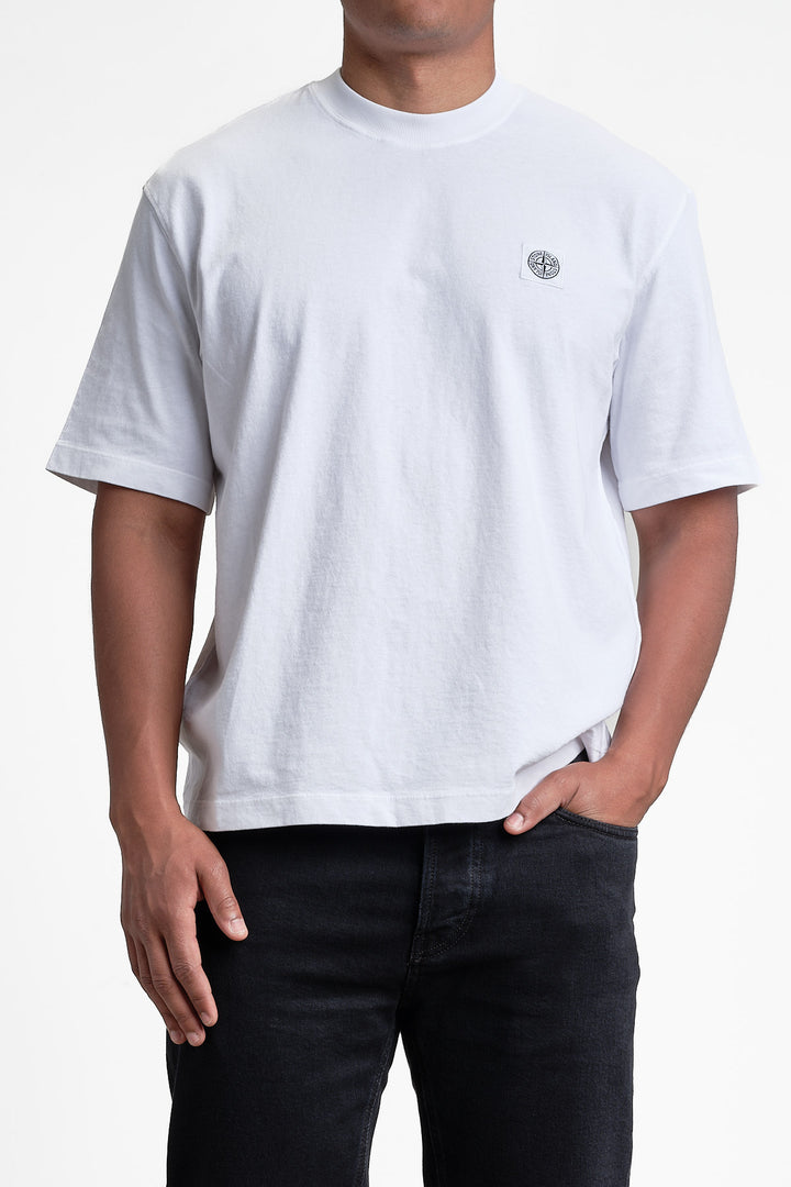Garment Dyed Jersey T-Shirt White