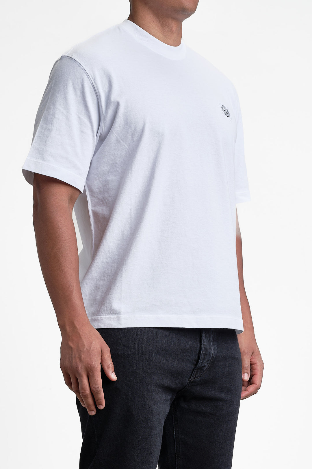 Garment Dyed Jersey T-Shirt White