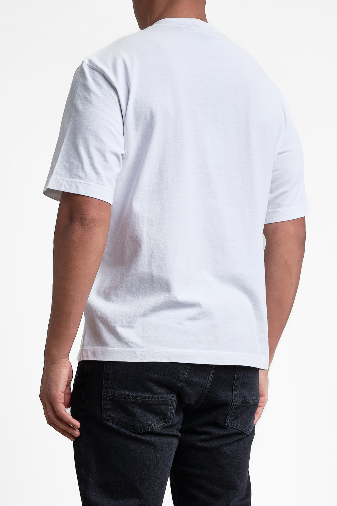 Garment Dyed Jersey T-Shirt White