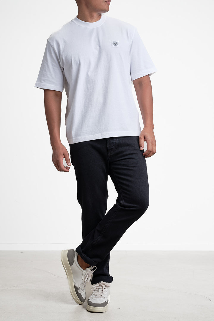 Garment Dyed Jersey T-Shirt White