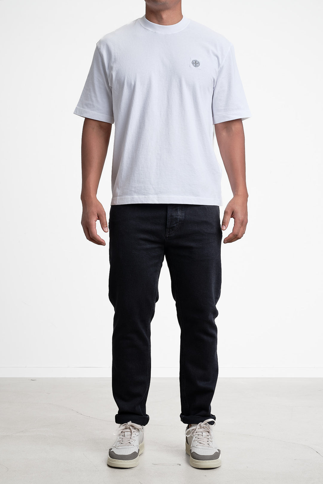 Garment Dyed Jersey T-Shirt White