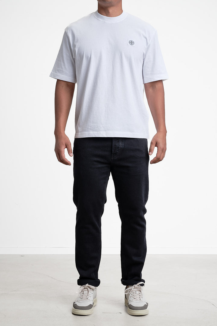 Stretch Black Denim Rinsed Trousers Black Rinse