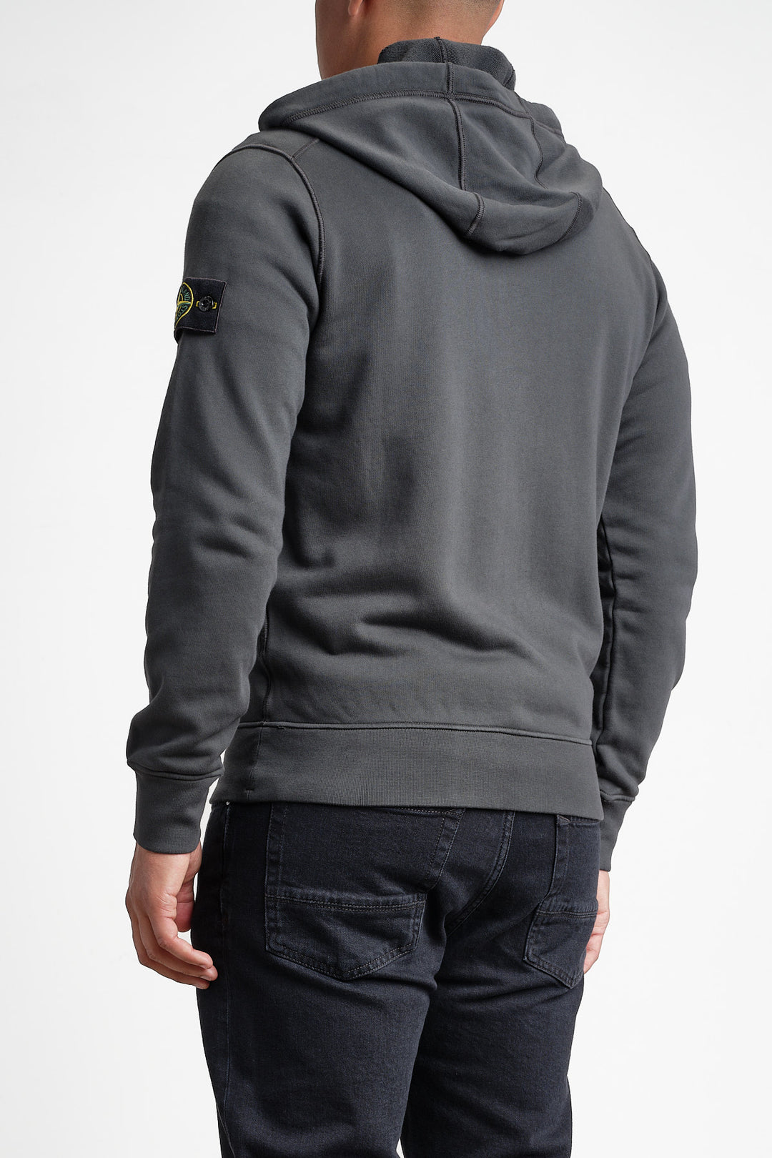 Garment Dyed Fleece Hoodie LEAD GREY
