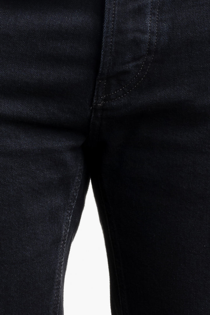 Stretch Black Denim Rinsed Trousers Black Rinse